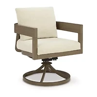 Signature Design by Ashley Severn Outdoor Swivel Dining Chair with Cushion (Set of 2)