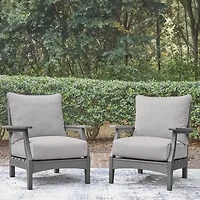 Signature Design by Ashley Long Beach Outdoor Lounge Chair (Set of 2)