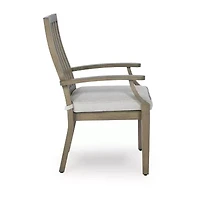Signature Design by Ashley Raleigh Ranch Outdoor Arm Chair with Cushion (Set of 2)