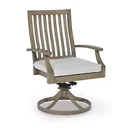 Signature Design by Ashley Raleigh Ranch Outdoor Swivel Chair with Cushion (Set of 2)