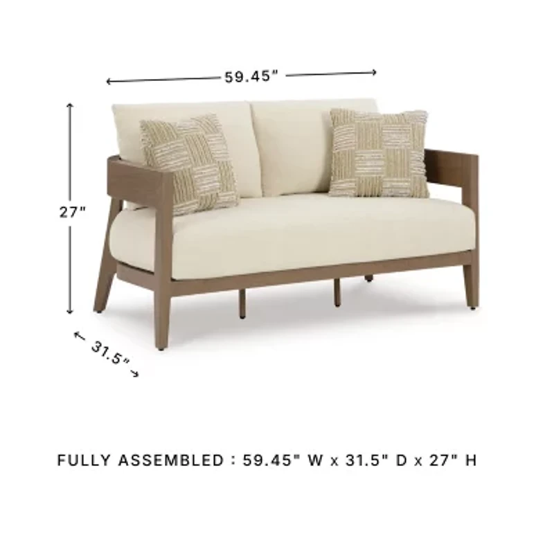 Signature Design by Ashley Severn Outdoor Loveseat with Cushion