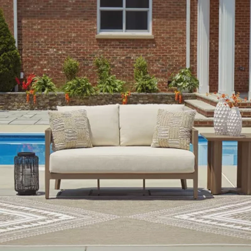 Signature Design by Ashley Severn Outdoor Loveseat with Cushion