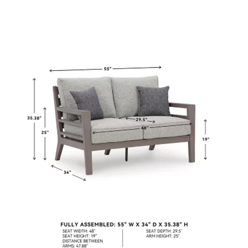 Signature Design by Ashley Hilo Outdoor Loveseat