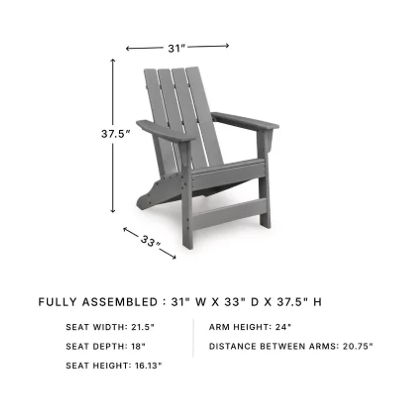 Signature Design by Ashley Long Beach Adirondack Chair