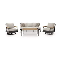 Signature Design by Ashley Carmel 4-Piece Outdoor Conversation Set