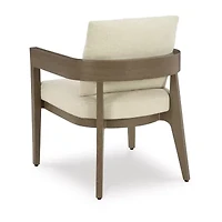 Signature Design by Ashley Severn Outdoor Dining Arm Chair with Cushion (Set of 2)