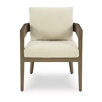 Signature Design by Ashley Severn Outdoor Dining Arm Chair with Cushion (Set of 2)