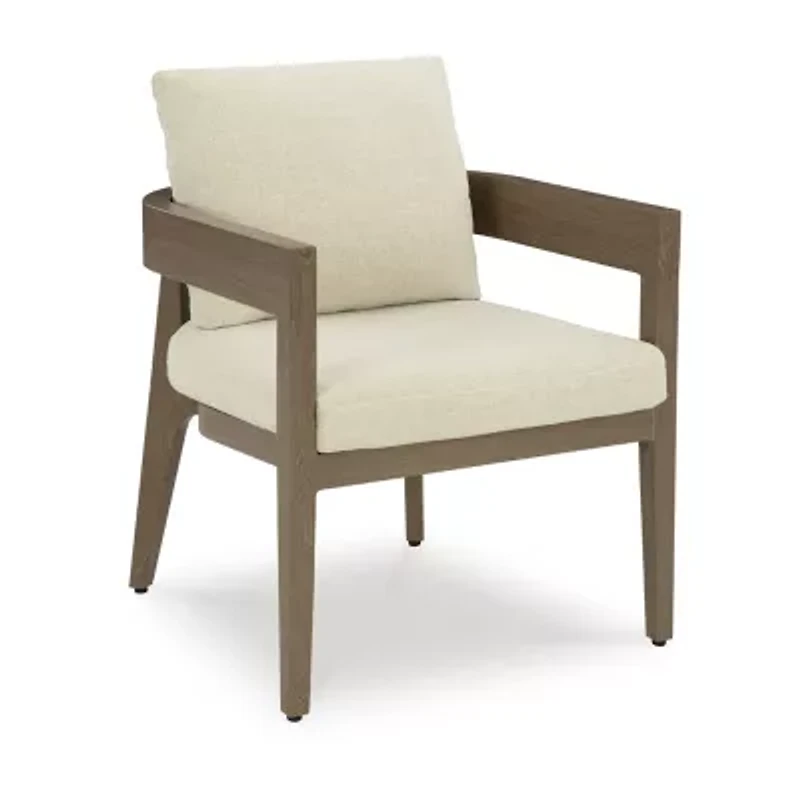 Signature Design by Ashley Severn Outdoor Dining Arm Chair with Cushion (Set of 2)