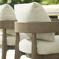 Signature Design by Ashley Severn Outdoor Dining Arm Chair with Cushion (Set of 2)