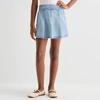 Thereabouts Little & Big Kid Girls Adjustable Waist Mini Denim Skirt