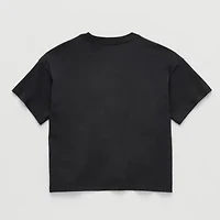 Nike Club Big Kid Girls Crew Neck Short Sleeve Oversized Graphic T-Shirt