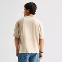 Arizona Mens V Neck Short Sleeve Boxy Fit Graphic T-Shirt