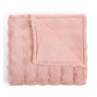 Regal Home Bubble Faux Fur 50x70 Washable Midweight Throw