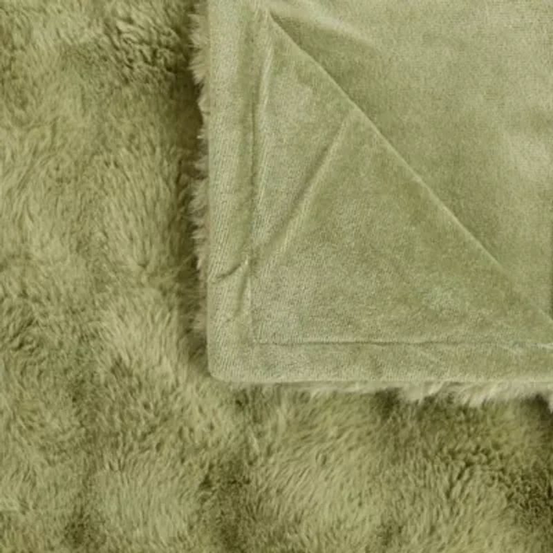 Regal Home Bubble Faux Fur 50x70 Washable Midweight Throw