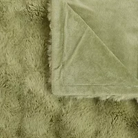 Regal Home Bubble Faux Fur 50x70 Washable Midweight Throw