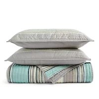 Home Expressions Reagan 3-pc. Stripes Quilt Set