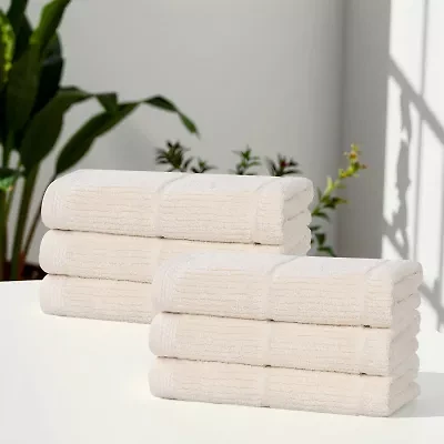 SUPERIOR® Milo Smart Twist Viscose Cotton Blend 6pc Hand Towel 6-pc. Quick Dry Bath Set