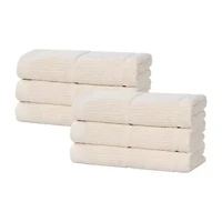 SUPERIOR® Milo Smart Twist Viscose Cotton Blend 6pc Hand Towel 6-pc. Quick Dry Bath Set
