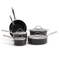 Cooks Hard Anodized Titanium Ceramic 10-pc. Cookware Set