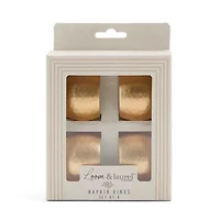 Homewear Hammered 4-pc. Napkin Rings