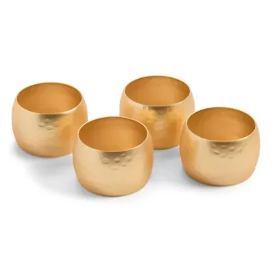 Homewear Hammered 4-pc. Napkin Rings
