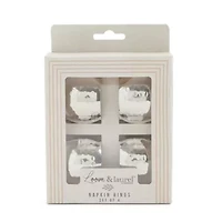 Homewear Hammered 4-pc. Napkin Rings