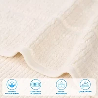 SUPERIOR® Milo Smart Twist Viscose Cotton Blend 12-pc. Quick Dry Washcloth
