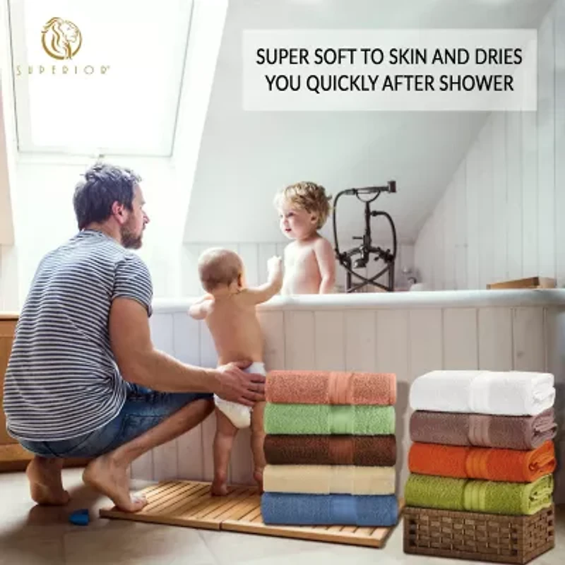 SUPERIOR® Atlas Premium Cotton 4-pc. Quick Dry Bath Towel Set