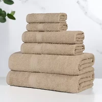 SUPERIOR® Miami 6pc Soft Durable Cotton Towel Set 6-pc. Quick Dry Bath