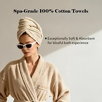 SUPERIOR® Miami 6pc Soft Durable Cotton Towel Set 6-pc. Quick Dry Bath