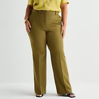 Worthington Plus Womens Modern Perfect Trouser