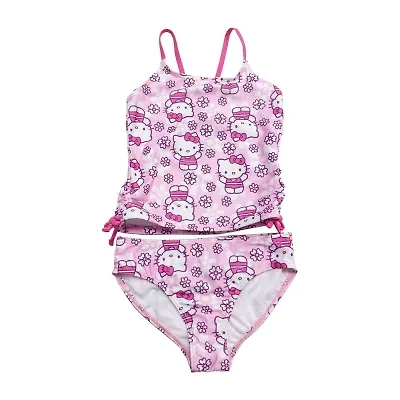 Little Girls Hello Kitty 2-pc. Tankini Set