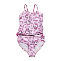 Little Girls Hello Kitty 2-pc. Tankini Set