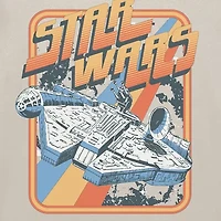 Mens Crew Neck Short Sleeve Classic Fit Star Wars Big and Tall Graphic T-Shirt