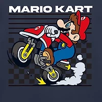 Mens Crew Neck Short Sleeve Classic Fit Super Mario Big and Tall Graphic T-Shirt