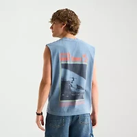 Arizona Mens Crew Neck Sleeveless Big and Tall Tank Top