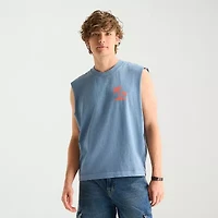 Arizona Mens Crew Neck Sleeveless Big and Tall Tank Top