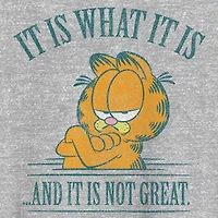 Novelty Mens Crew Neck Short Sleeve Classic Fit Garfield Big and Tall Graphic T-Shirt