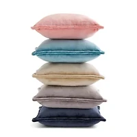 Home Expressions Velvet Plush 2-pack Square Throw Pillow