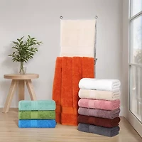 SUPERIOR® Atlas Premium Cotton 12pc Bath Towel Set 12-pc. Quick Dry