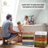 SUPERIOR® Atlas Premium Cotton 6 Hand Towel Set 6-pc. Quick Dry Bath