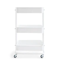 AEROPOSTALE 3 Tier Rolling White Utility Cart