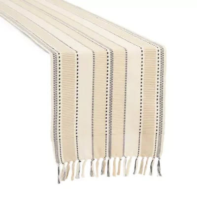 Homewear Black and White Stripe Table Runner