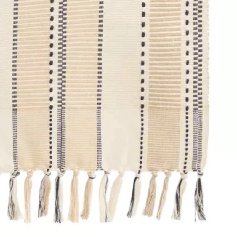 Homewear Black and White Stripe Table Runner