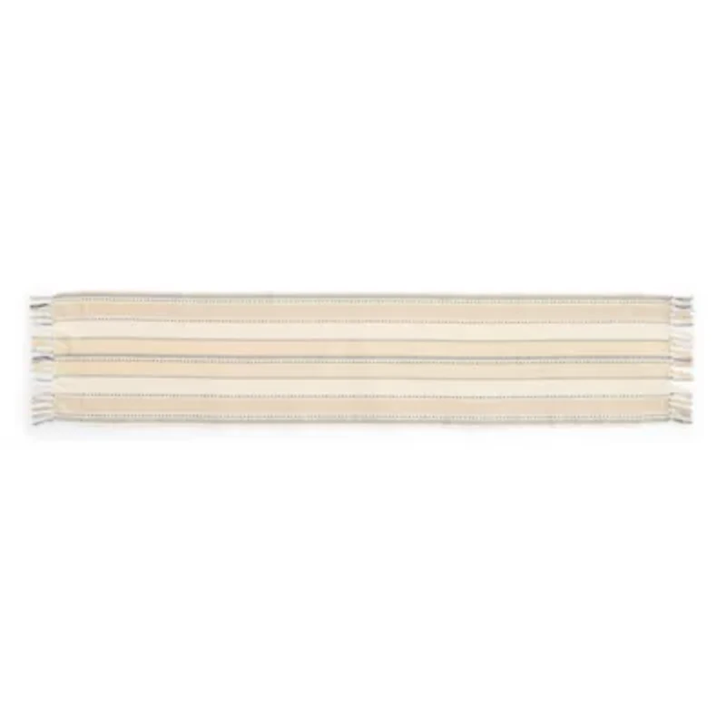 Homewear Black and White Stripe Table Runner