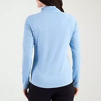 CUTTER & BUCK® Womens Mock Neck Long Sleeve Quarter-Zip Pullover