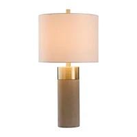 Stylecraft 14 W Brass & Natural Metal Table Lamp