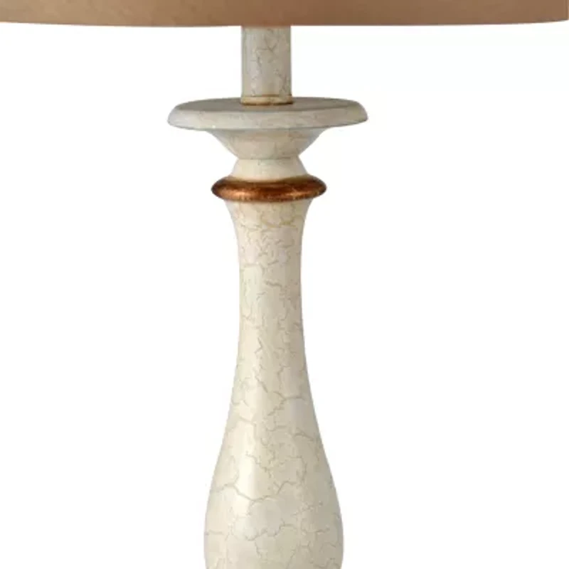Stylecraft 16 W White & Gold Floor Lamp