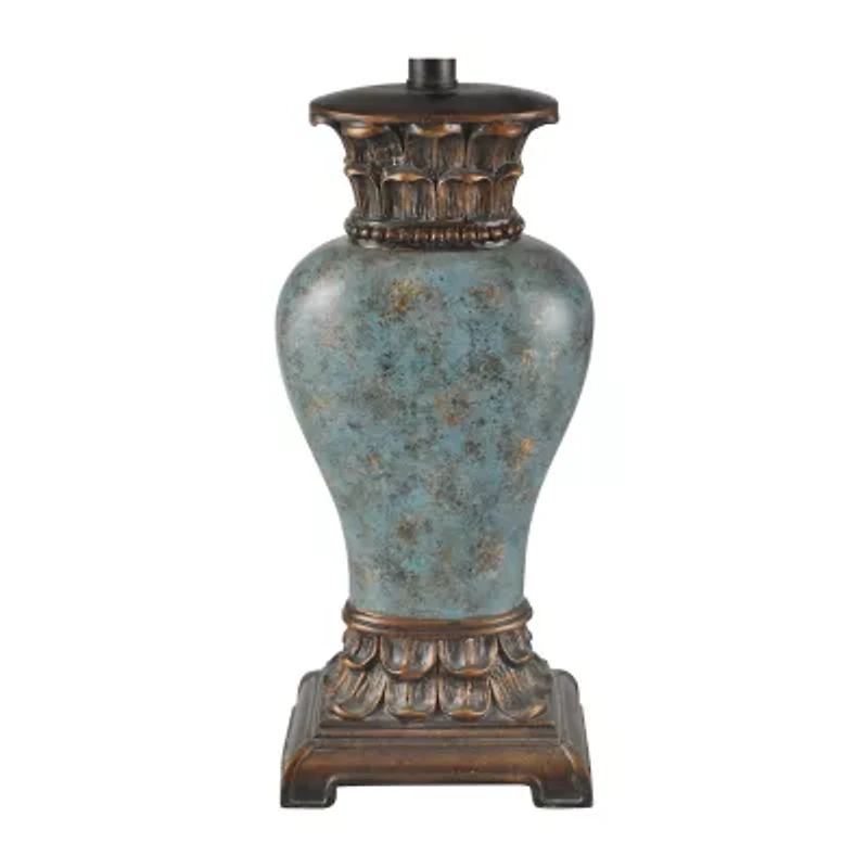 Stylecraft Blue And Bronze Table Lamp