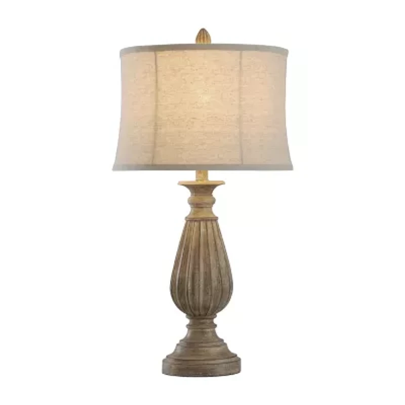 Stylecraft 15 W Brown & Black Table Lamp
